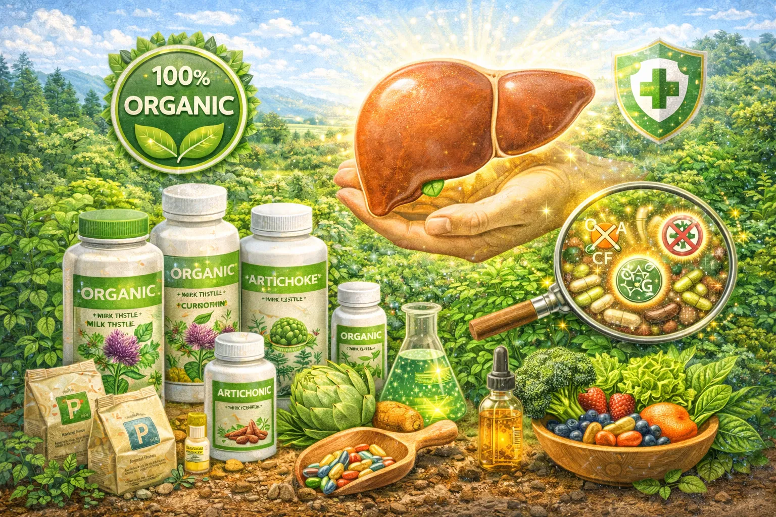 オーガニックサプリメントで肝臓に優しい栄養補給と安心安全の選び方ガイド
