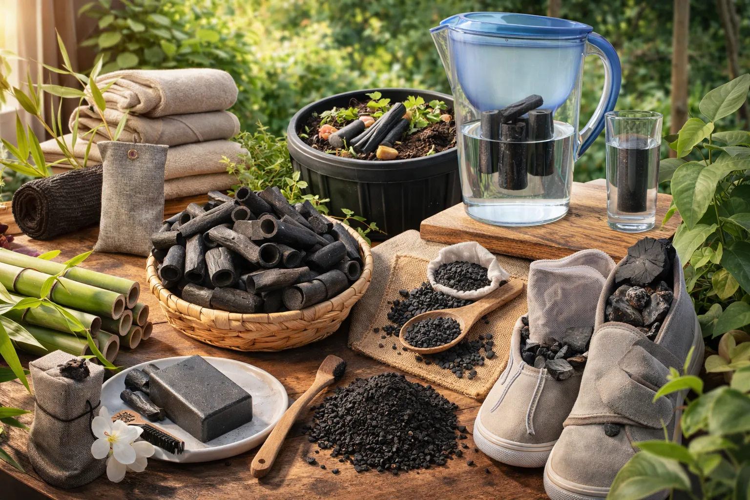 竹炭の活用法を徹底解説生活と環境に優しい使い方と再利用アイデア