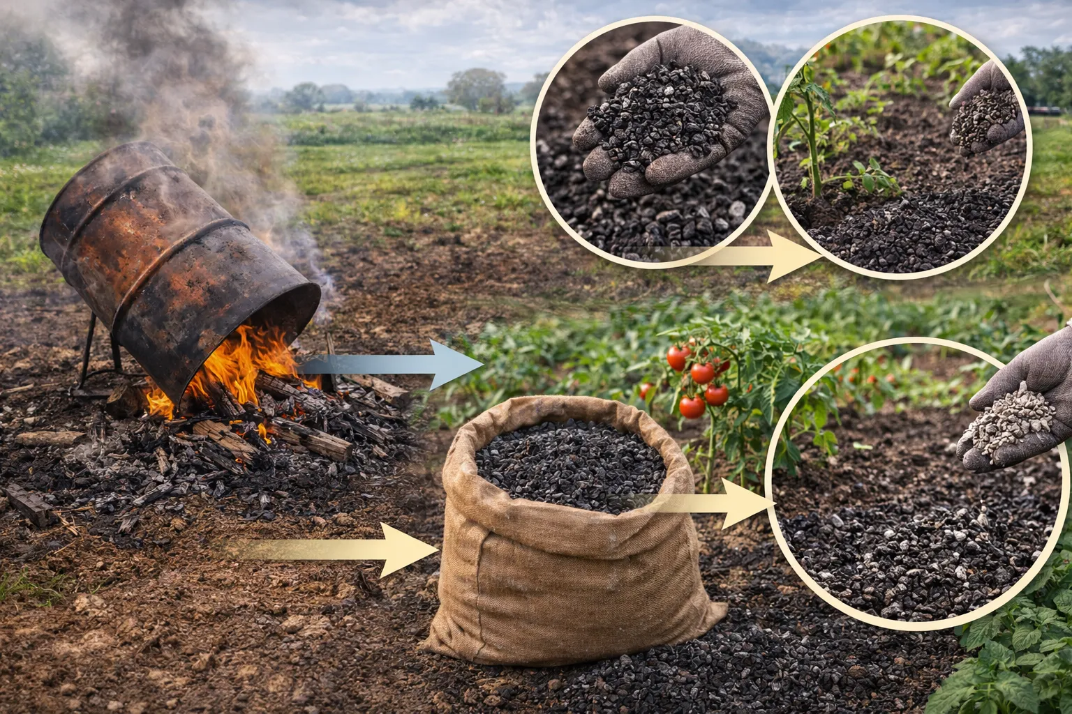 バイオ炭の生成法を徹底解説低コスト自家製造から農地施用までの実践ガイド