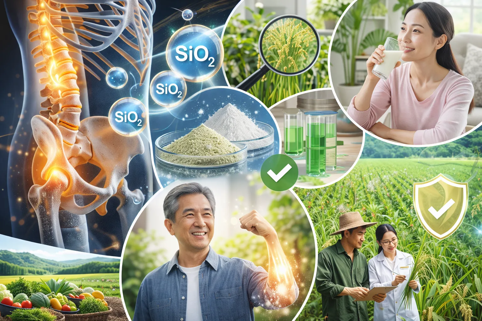 けい酸の骨への働きと農業現場での安全性や効果を徹底解説