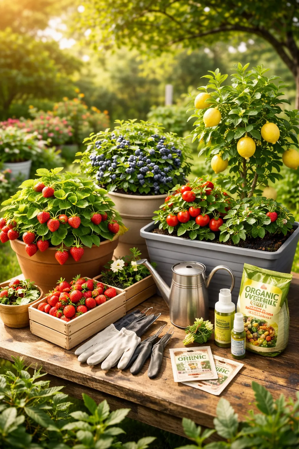 家庭菜園で果物を育てる初心者にもやさしい無農薬プランター栽培スタートガイド