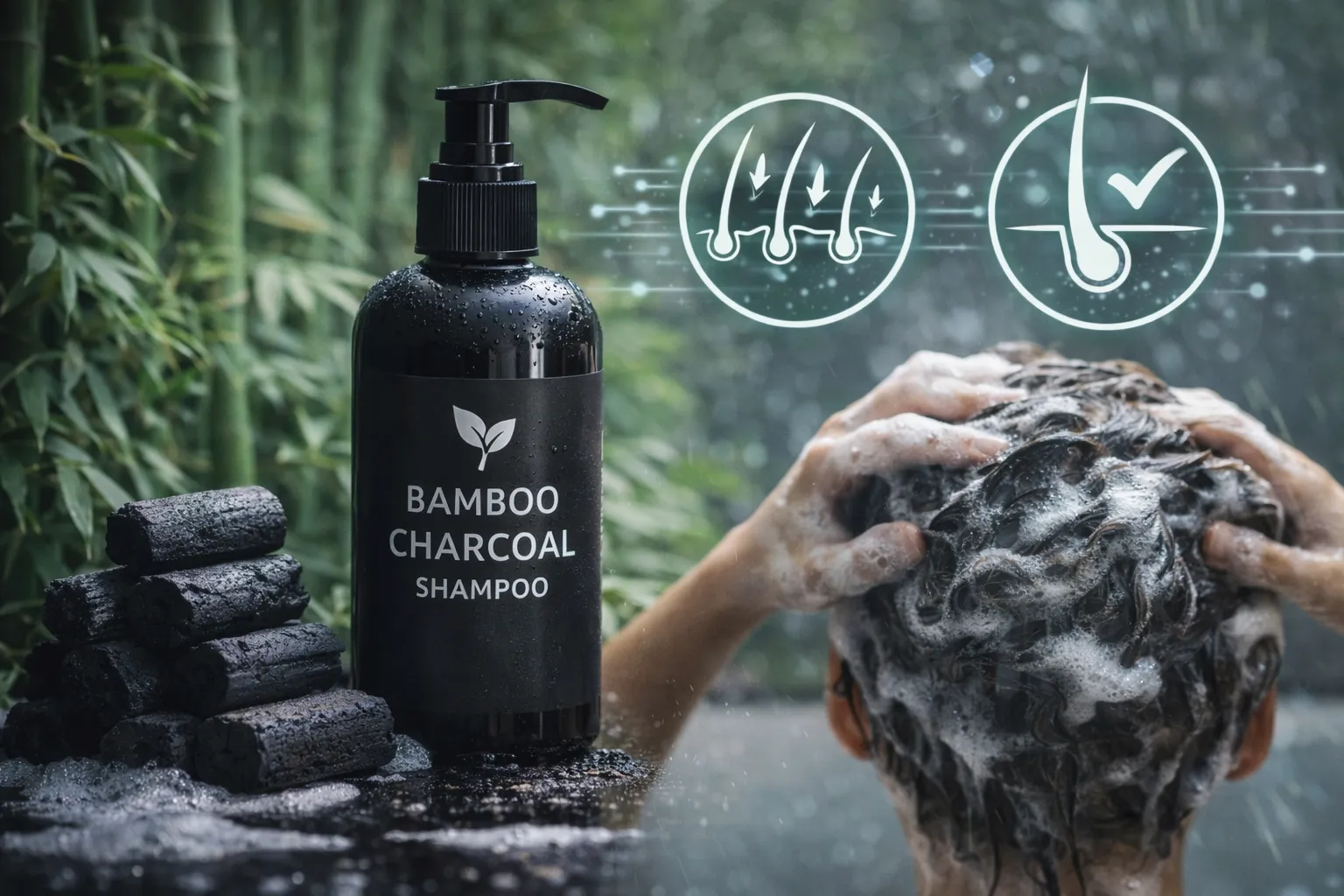 竹炭シャンプーで抜け毛や頭皮のベタつきを根本からケアする自然派洗髪ガイド